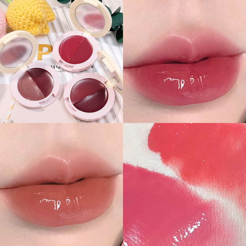 3-color jelly mirror water lipstick durable non stick cup lip color waterproof moisturizing lipstick lipstick_voghion.com