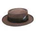 men's and women's autumn and winter hats pure wool ring top double-layer bow jazz hat_voghion.com