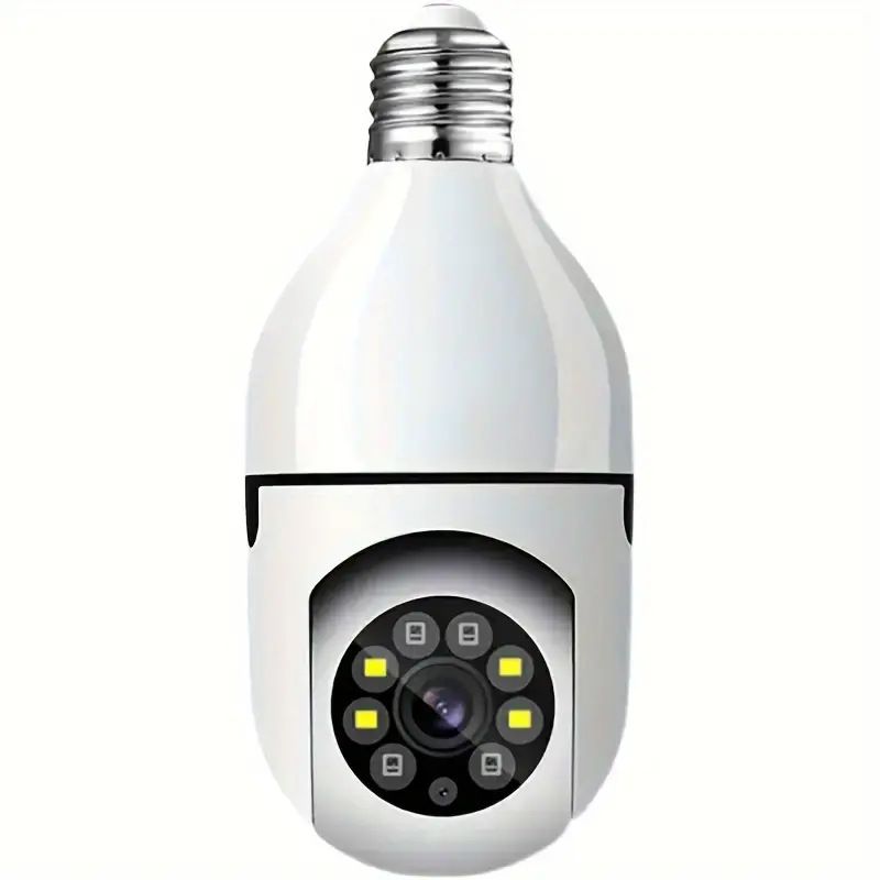 WiFi Wireless Smart 360 Panorama E27 Lâmpada Cabeça Bola Bolha Monitoramento Segurança Câmera Doméstica_voghion.com