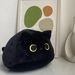 Adorable peluche de gato negro: almohada suave y abrazable (un regalo ideal para amantes de los gatos, ideal para Navidad o cumpleaños)._voghion.com