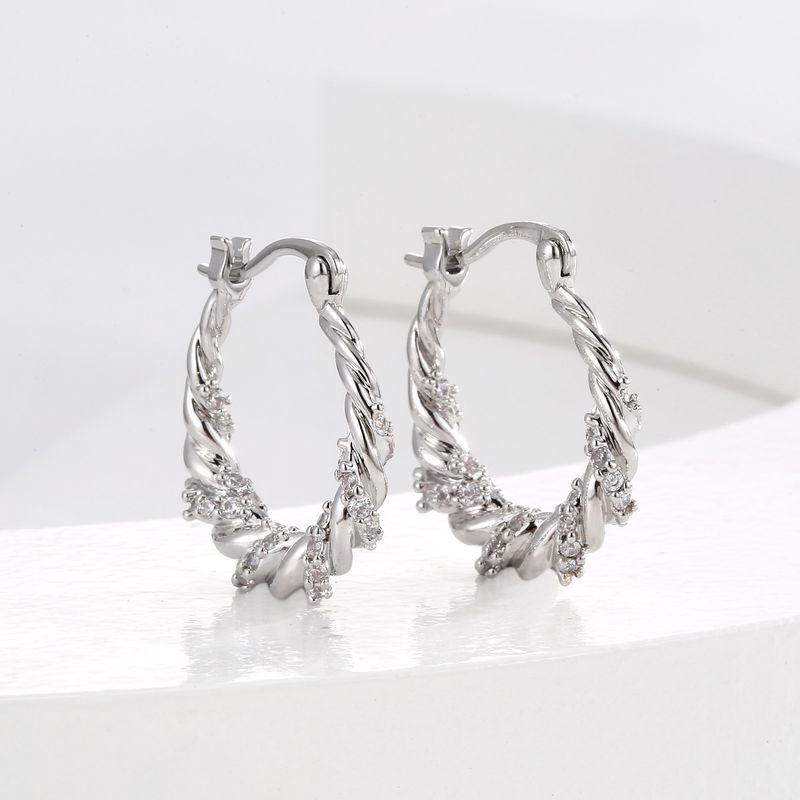 Brincos femininos de zircônia com temperamento leve e luxuoso, brincos estilosos de personalidade e acessórios de moda para outono e inverno_voghion.com