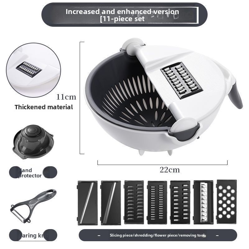 Küche Gemüse Schneidwerkzeug Multifunktionale Haushaltsreibe Kartoffelschredder Slicer Abtropffläche_voghion.com