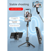 Kafeile Selfie Stick Multi-Functional Bluetooth Tripod Portable 360-Degree Live Streaming Phone Holder Photo Artifact_voghion.com