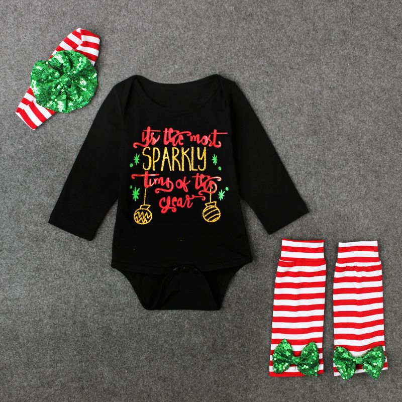 Children's Spring And Autumn Christmas Christmas Letters Long Sleeve Children's Suit_voghion.com