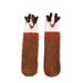 3-Pair Women's Coral Fleece Christmas Socks, Non-Shedding Fuzzy Sleep Socks With Half-Side Plush, Festive Ankle Socks For Home_voghion.com