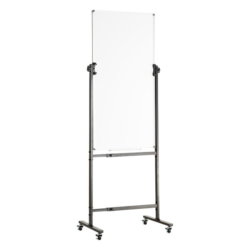 VEVOR Rolling Magnetic Whiteboard, Double-sided Mobile Whiteboard 24x48 Inches, Adjustable Height Dry Erase Board with Wheels, 1 Magnetic Erase & 3 Dr_voghion.com