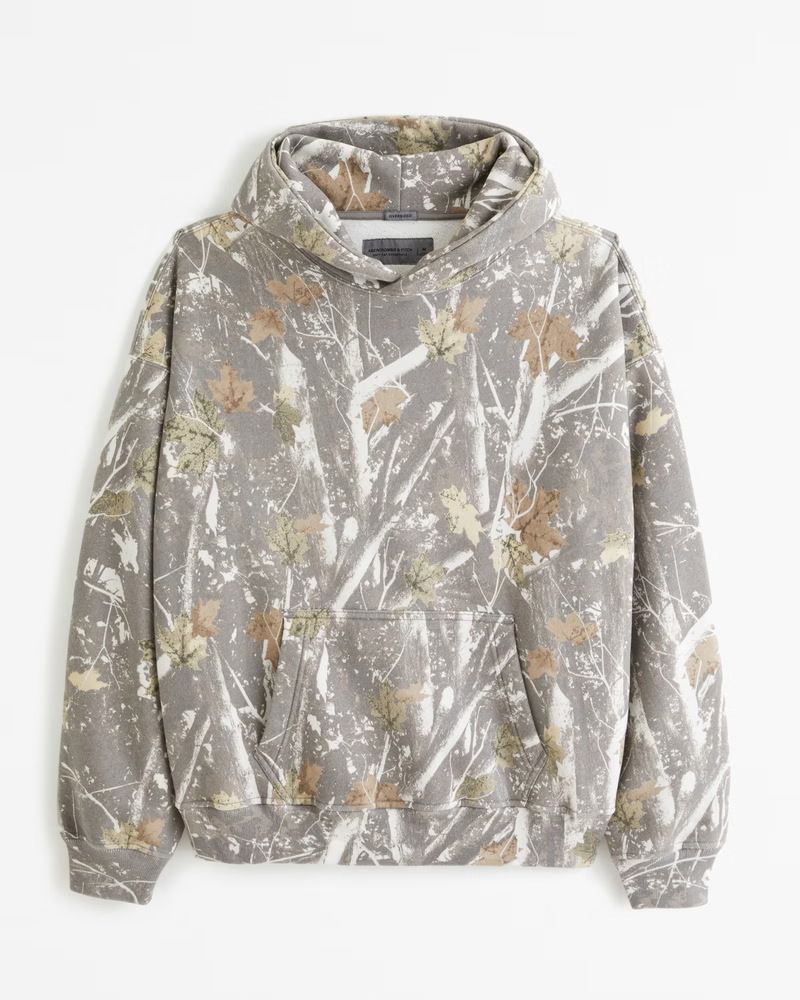 Herren-Kapuzenpullover mit Camouflage-Print – 3D-Digital-Blattmuster, schwerer Fleece-gefütterter Reißverschluss, übergroße Streetwear-Jacke mit Seitentaschen (XXS-4XL)​_voghion.com