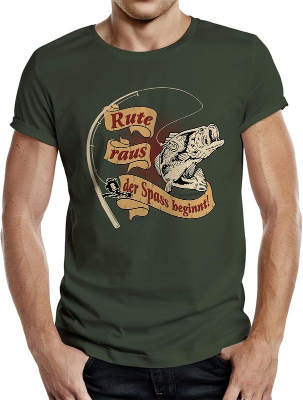 Herren Geschenk T Shirt für Angler und Fischer Mir reicht s Ich GEH Angeln_voghion.com