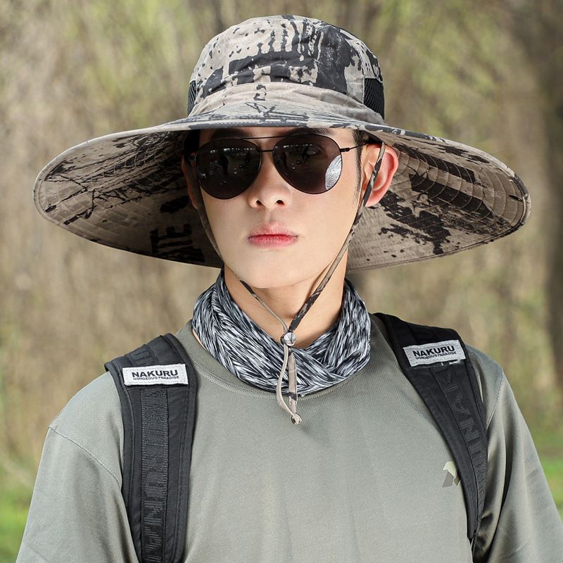 Military Camo Bucket Hat - Wide Brim Sun Protection For Men & Women UPF 50+ UV Defense_voghion.com