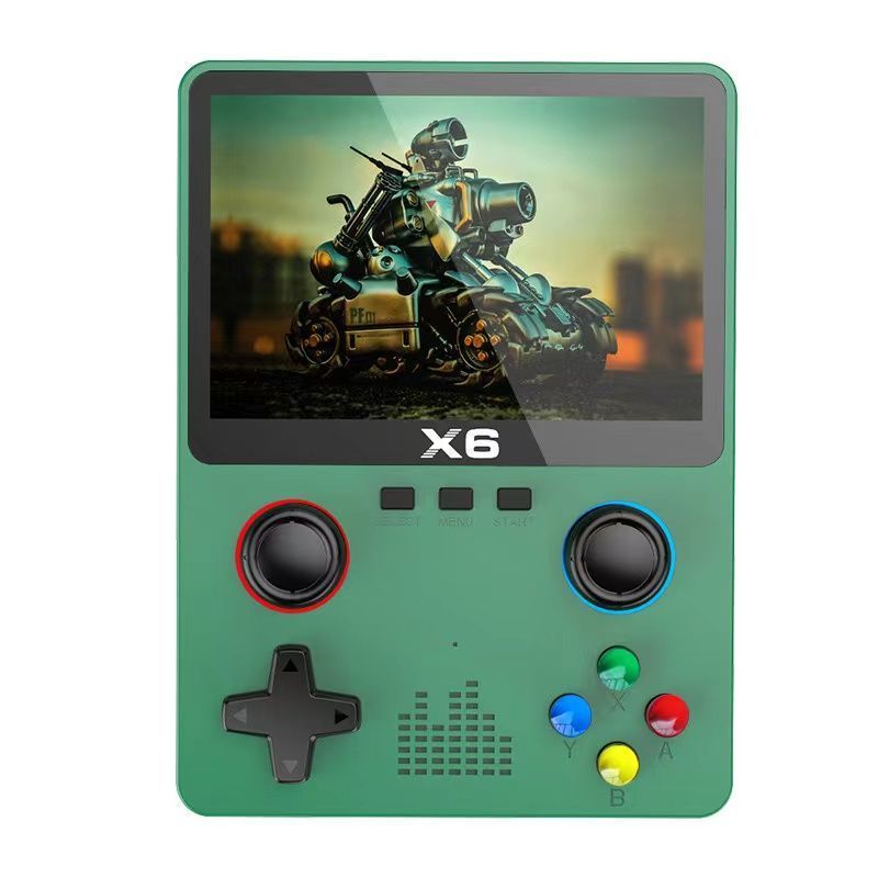 New console, Cyberpunk style transparent game console GBA nostalgic SFC charging portable large screen handheld device_voghion.com