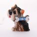 Metal Dog Pet Collar Ornament Zinc Alloy Footprint Bone Pendant Engraved Tag_voghion.com