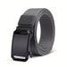 Cross-Border One-Piece Dropshipping No-Tooth Automatic Buckle Men's Casual Canvas Nylon Youth Military Training Belt_voghion.com