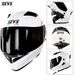 Motorcycle Full Face Helmet With Dual Visor & Bluetooth, ABS Shell, DOT/3C Certified For Men & Women (Multiple Colors & Sizes)_voghion.com