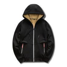 Autumn Winter 2026 European-USA Style Fashion Outerwear Men Long Sleeve Thicken Keep Warm Zipper Hooded Sweatshirts_voghion.com