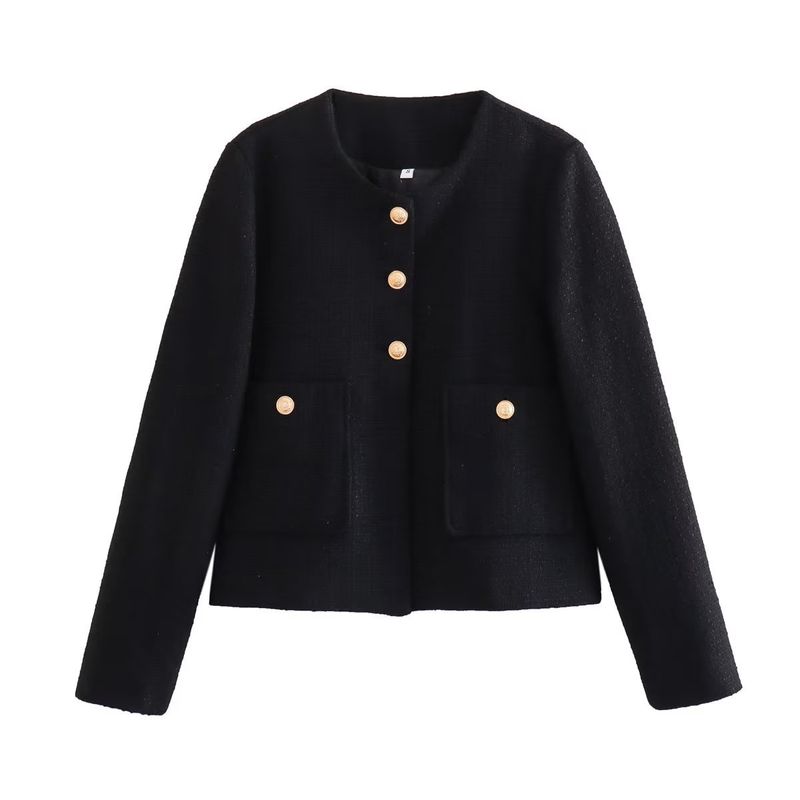 Women's Clothing autumn new women's clothing solid color texture casual tops and jackets for women _voghion.com