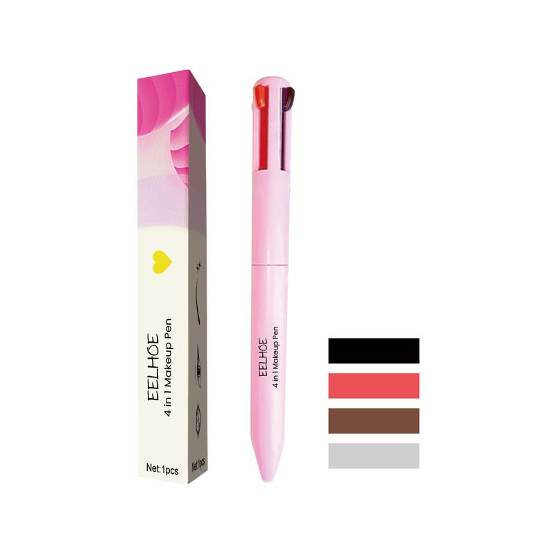 4 in Beautiful 1 Makeup Pen eyeliner Eyebrow Pen lipliner Highlighter 4 in 1 Multi functional Portable Makeup Pen    lipler_voghion.com