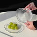 Piatto da dessert irregolare, per insalata, snack e frutta, in vetro, stile creativo, con nuvola, molto estetico_voghion.com