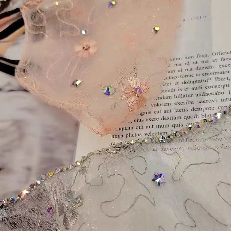 Spring And Summer Semi-transparent Gauze Mesh Women's Mask Sunscreen Dust-proof Veil Mask Peach Heart_voghion.com