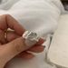 Nieuwe Hip-Hop Wind Wrinkle Open Onregelmatige Veelzijdige Stapelbare Verstelbare Koude Stijl Wijsvingerring voor Dames_voghion.com