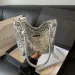 Frauen Pailletten Solide Shiny Stachels Eimer Griff Weibliche Casual Pendeln Schulter Pack Dame Weiche Große Kapazität_voghion.com