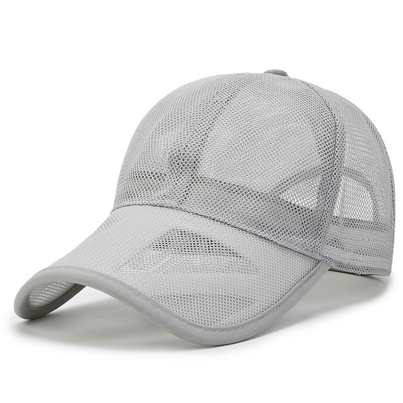 RICYGVM Férfi Hálós Trucker Sapka Egyszínű Hosszú Karimájú Baseball Sapka Kültéri Sporthorgászat Snapback Bonnet Férfi Nyári Nap_voghion.com