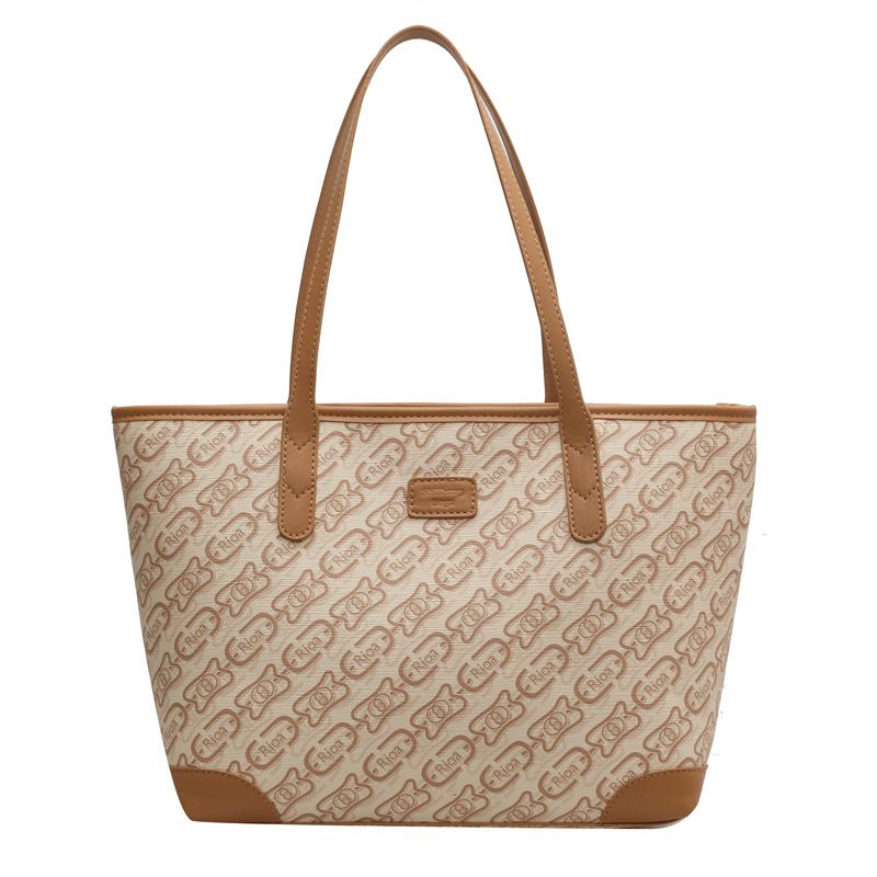 Sac de mode grande capacité pour femmes 2023 nouveau sac à bandoulière simple et tendance all-match étudiants décontracté sac fourre-tout_voghion.com