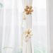 Simple Cartoon Flower Tiebacks No-Drill Buckle Adjustable Curtain Accessories_voghion.com
