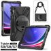 Suitable for Samsung Tab A9+11 Pirate King Handheld Rotating Stand X210/X216 Strap Tablet Protective Cover_voghion.com