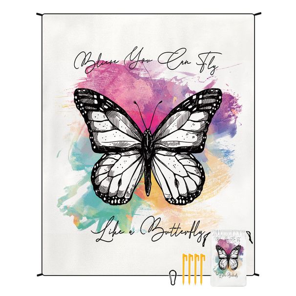 Polyester Beach Mat - Waterproof, Sand-Resistant & Foldable (150x200cm, Lightweight, For Picnic, Camping & Outdoor Activities)_voghion.com