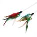 Suction Cup Spring Chicken Feather Teaser Wand Swinging Self-Entertainment Artifact Cat Toy With Sound Bell_voghion.com