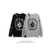 "Korean-Inspired Patterned Crewneck Sweater – Oversized Men's Pullover For Autumn & Winter (Grey/Black, Sizes M-3XL)"_voghion.com
