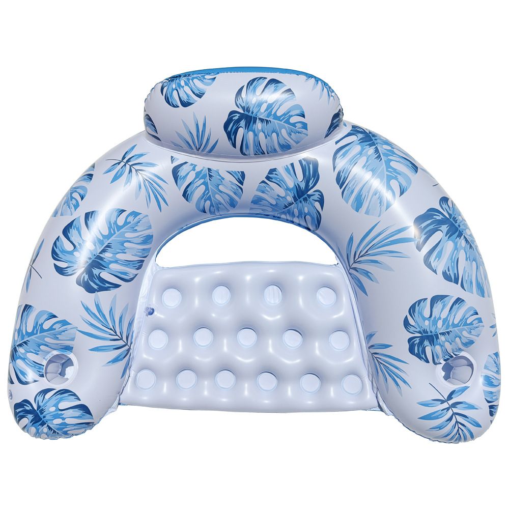 Medence és kiegészítők Felfújható medence-nappali szék levehető tetővel, U alakú háttámlával Extra vastag úszó tutaj felnőtteknek_voghion.com