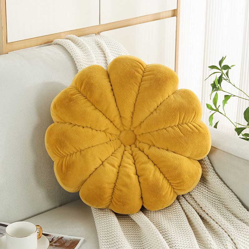Accesorii de uz casnic Nordic Ins mici perne de dovleac din blană de iepure Futon lucrate manual, plisate, pernă de canapea, pernă de noptieră pentru birou, pernă Bay Window_voghion.com