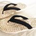 Gewebte Maisfell-Sandalen, Flip-Flops, Paare für Männer und Frauen, Hausschuhe, Freizeitkleidung_voghion.com