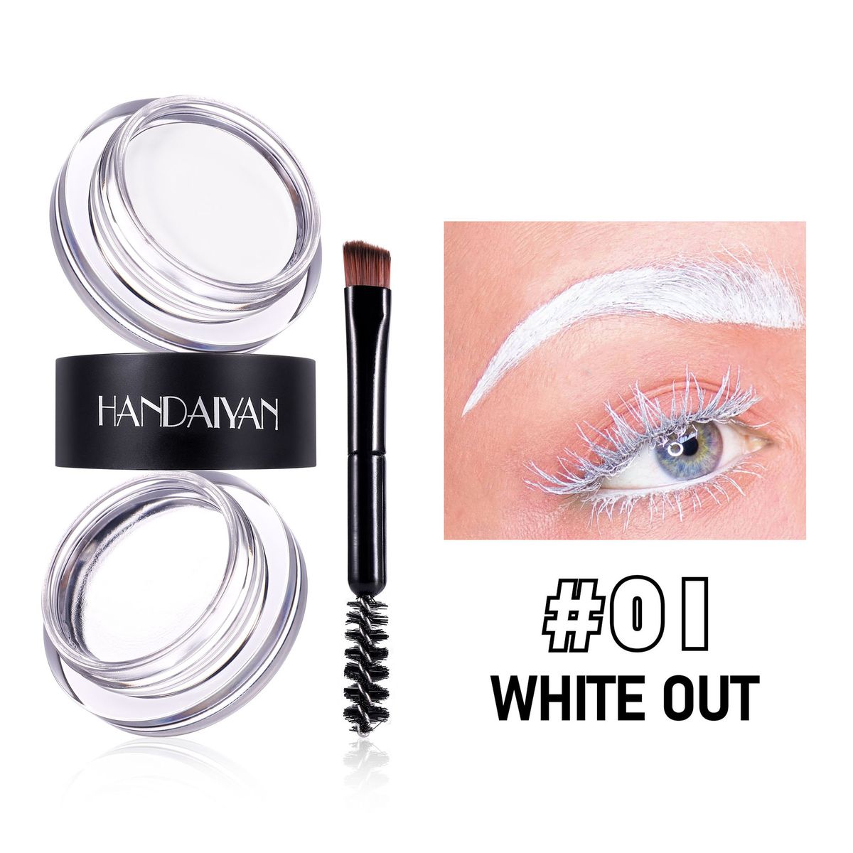 8-kleurige tweekleurige vaste wenkbrauw wax print wenkbrauwpasta_voghion.com