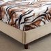 Animal Print Fitted Sheet - Tiger/Leopard/Zebra 3D Printed Polyester Bed Cover (Queen/King Size Deep Pocket Wrinkle-Resistant Luxury Hotel Style)_voghion.com