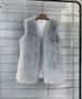 K Faux Fur Vest For Women; Soft And Warm; Long Coat; Fluffy Coat; Coat With A Hood; Coat With A Belt_voghion.com