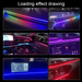 Car Central Control LED Acrylic Interior Colorful Flowing Ambient Decorative USB Light_voghion.com