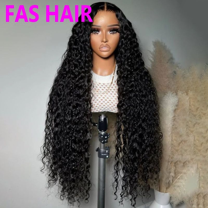 Water Wave Human Hair Lace Front Wig - Natural Look, Heat Resistant & Breathable (100% Real Hair, Glueless Installation)​_voghion.com