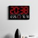 New Living Room Wall Simple Modern LED Digital Bluetooth Automatic Time Setting Electronic Clock 6667_voghion.com