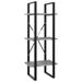 5-Tier Book Cabinet Concrete Gray 15.7"x11.8"x68.9" Engineered Wood_voghion.com