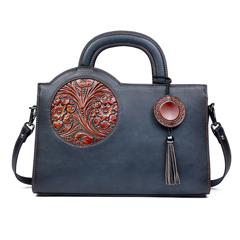 Neue Mode Frauen Chinesischen Stil Abgewischt Farbe Handheld Umhängetasche Kopf Schicht Rindsleder Personalisierte Leder Tasche_voghion.com