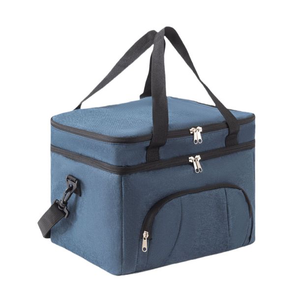 Köksredskapsset Special Dubbelskiktad Stor Kapacitet Isoleringsväska Utomhus Ispåse Bekväm Resa Picknickväska Arbetsbärbar Lunchväska_voghion.com