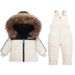 Premium Kids Winter Down Jacket Set – Soft & Warm Toddler Snowsuit (50-55% White Duck Down, 1-3Yrs, 80-100cm, Unisex, Zipper Closure)_voghion.com