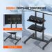 32 Portable TVs Cart TV For 70 TV With AudioVisu Mobile Stand Tray Adjustable Mobile Double Inch Wheels To TV Stand For Height_voghion.com