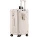 Luggage Large Capacity Suitcase Zipper 20 Boarding Case Color Matching White And Blue Travel Bag Mother And Child Thickened Trolley Case_voghion.com
