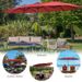 15 Feet Double-Sided Twin Patio Umbrella with Crank and Base_voghion.com