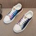 Summer Air Cushion Men's Shoes Gradient Letter Trend Medusa Sneakers Fashion New Casual Heightened Mc Queen White Shoes_voghion.com