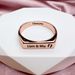 Rectangular Couple Pet Graduation Rings Name Engraving Personalized Commemorative Message_voghion.com