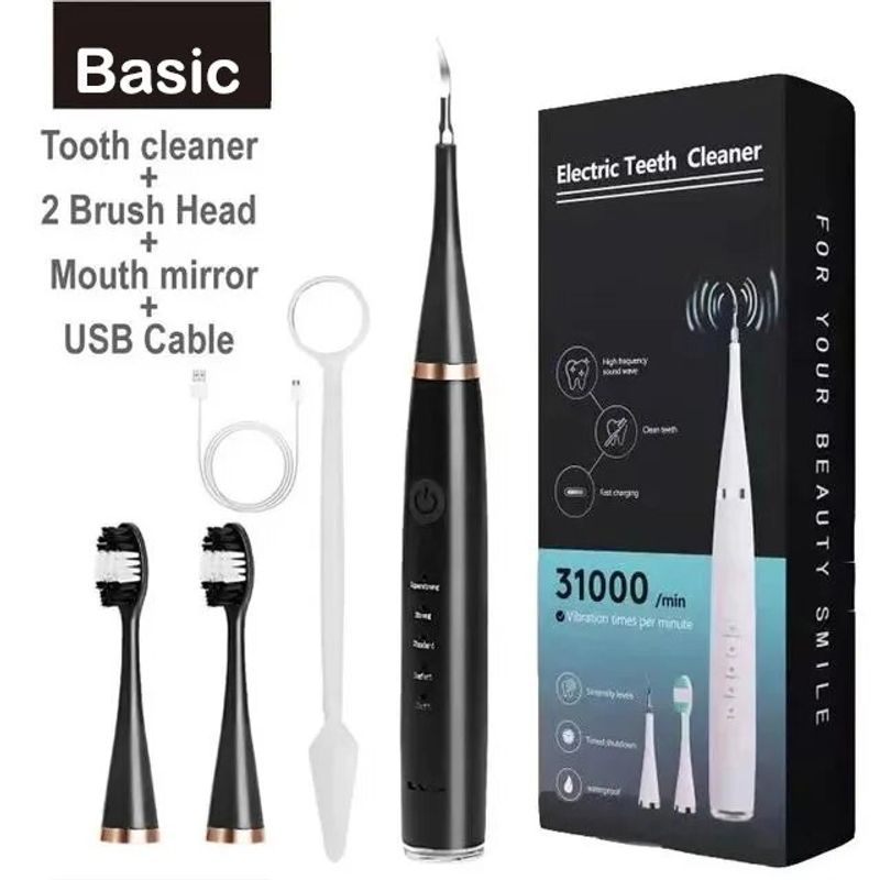 Rechargeable Electric Teeth Cleaner Whitening Instrument Waterproof USB Fast Charging Sonic Toothbrushes Device For_voghion.com